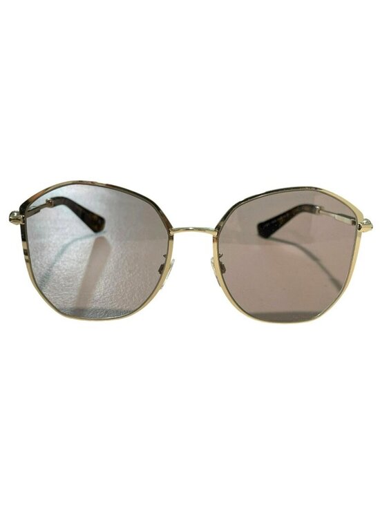 Burberry Gold Frame Hexagonal Sunglasses Brown Gradient Lenses New main image 12